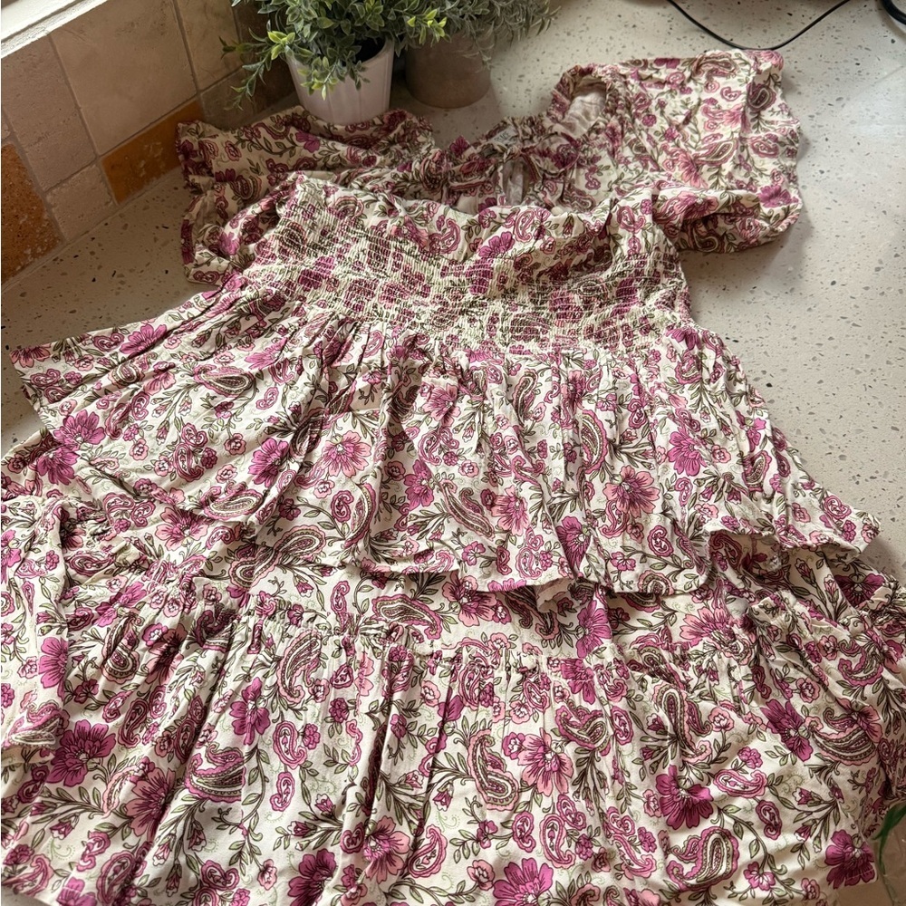 Patrons of Peace Pink and Cream Paisley Dress - Picture 5 of 7